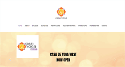 Desktop Screenshot of casadeyogastudios.com